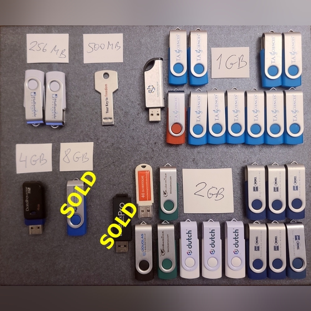 Assorted USB Flash Memory Thumb Drives Sticks - Choose Any One